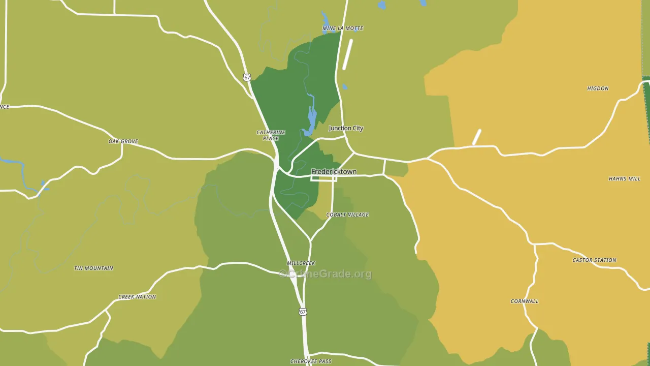 63645, MO Map of Vehicle Theft Rates