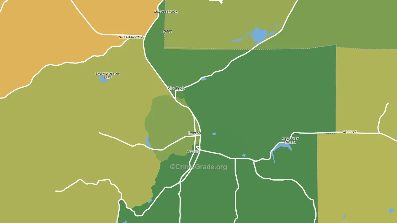 63650, MO Map of Vehicle Theft Rates