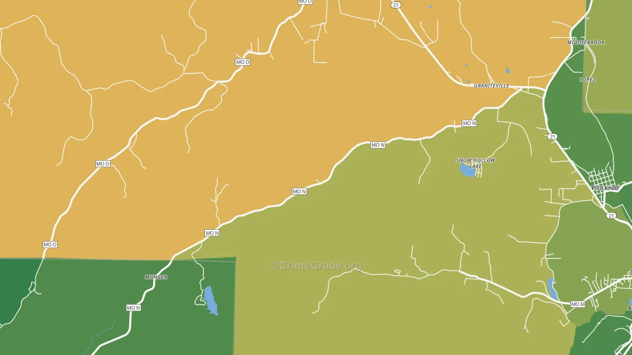 63656, MO Map of Vehicle Theft Rates