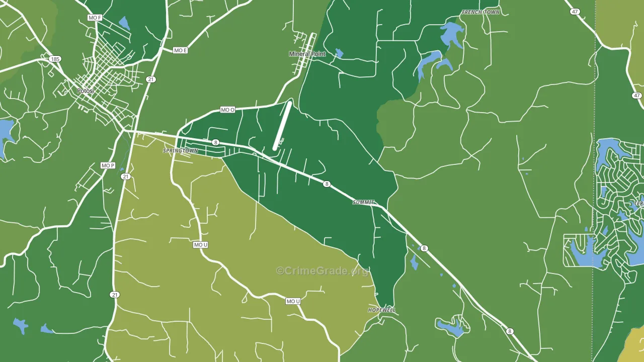 63660, MO Map of Vehicle Theft Rates