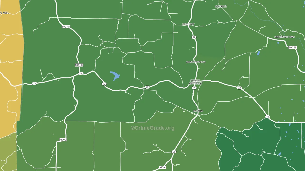 63662, MO Map of Vehicle Theft Rates