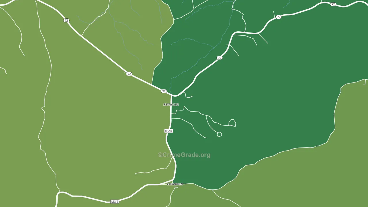 63666, MO Map of Vehicle Theft Rates
