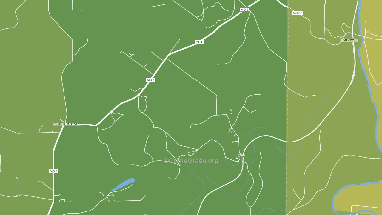63674, MO Map of Vehicle Theft Rates