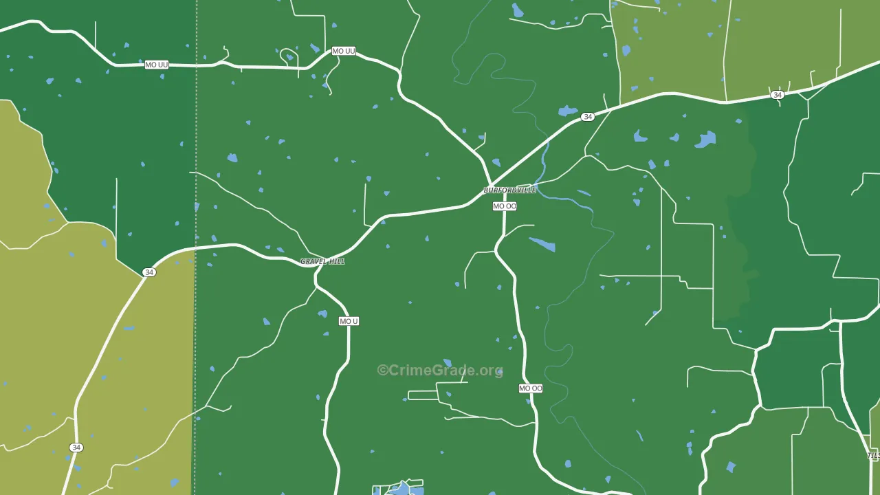 63739, MO Map of Vehicle Theft Rates