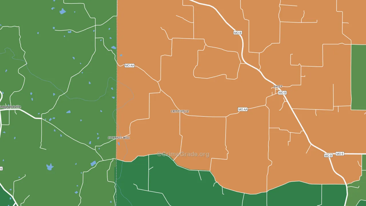 63743, MO Map of Vehicle Theft Rates