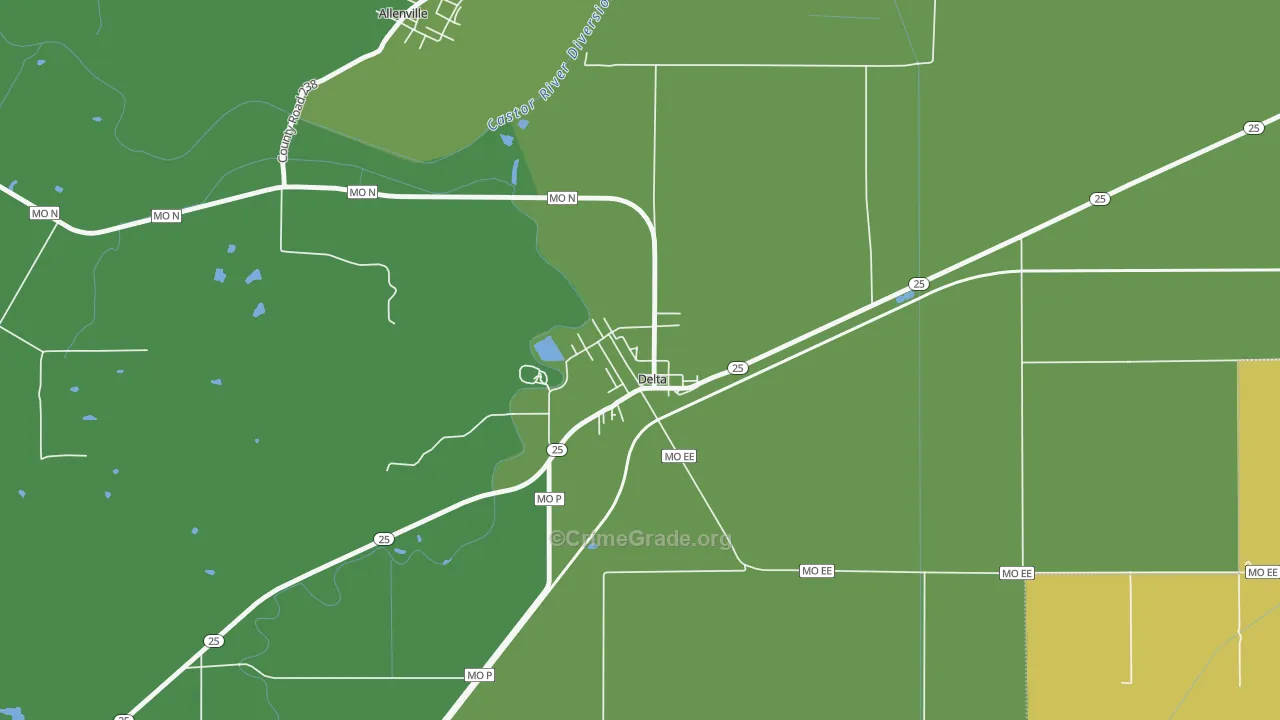 63744, MO Map of Vehicle Theft Rates