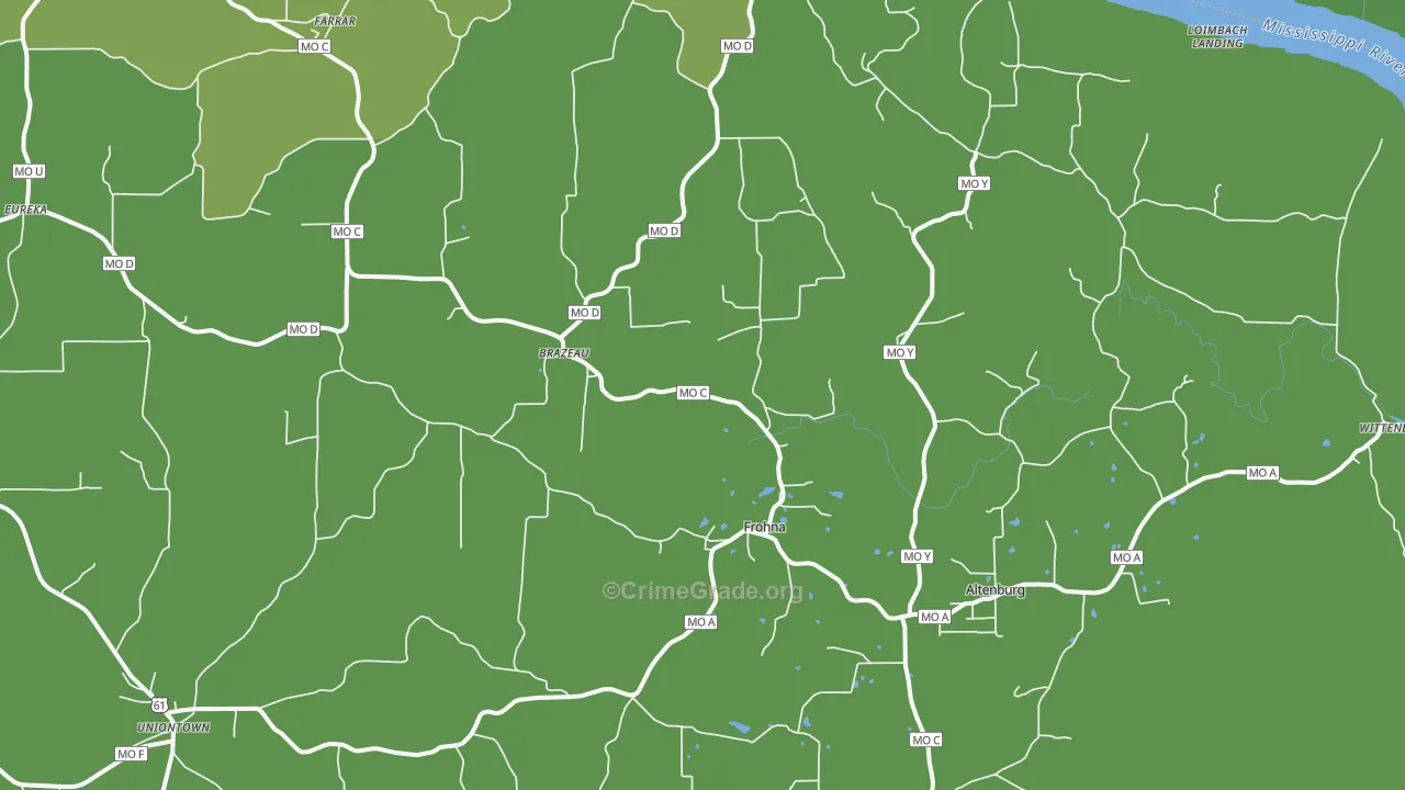 63748, MO Map of Vehicle Theft Rates