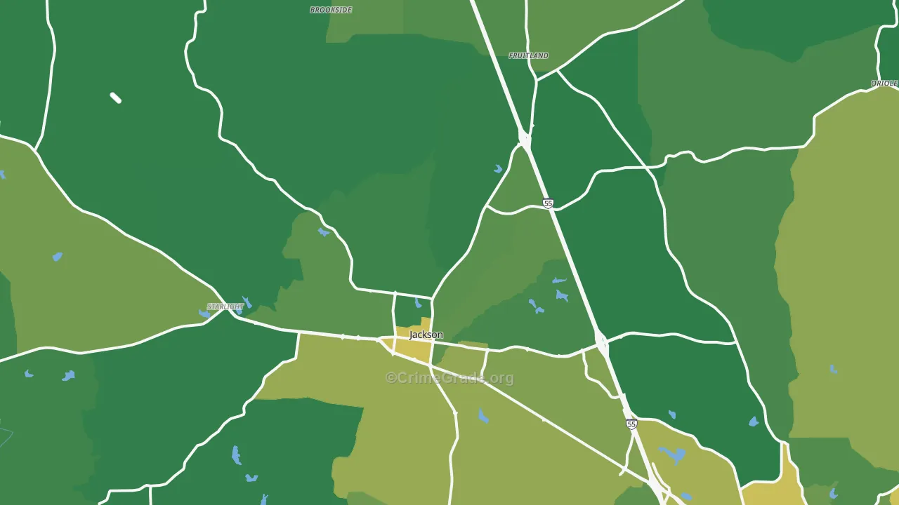 63755, MO Map of Vehicle Theft Rates