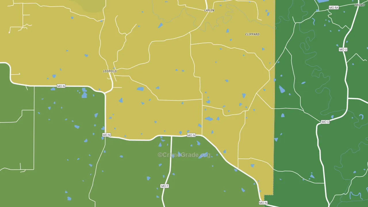 63760, MO Map of Vehicle Theft Rates