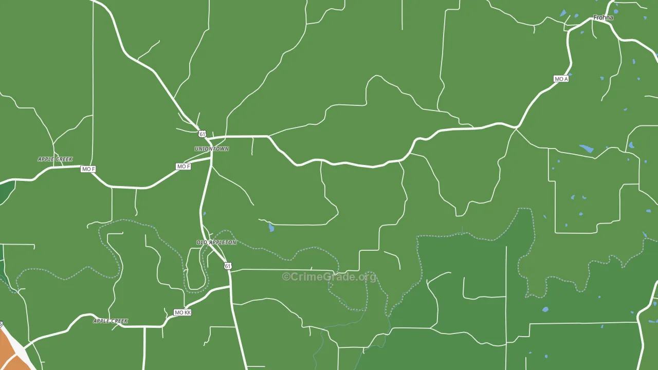 63783, MO Map of Vehicle Theft Rates