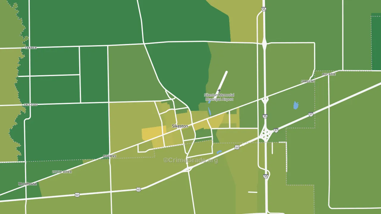 63801, MO Map of Vehicle Theft Rates