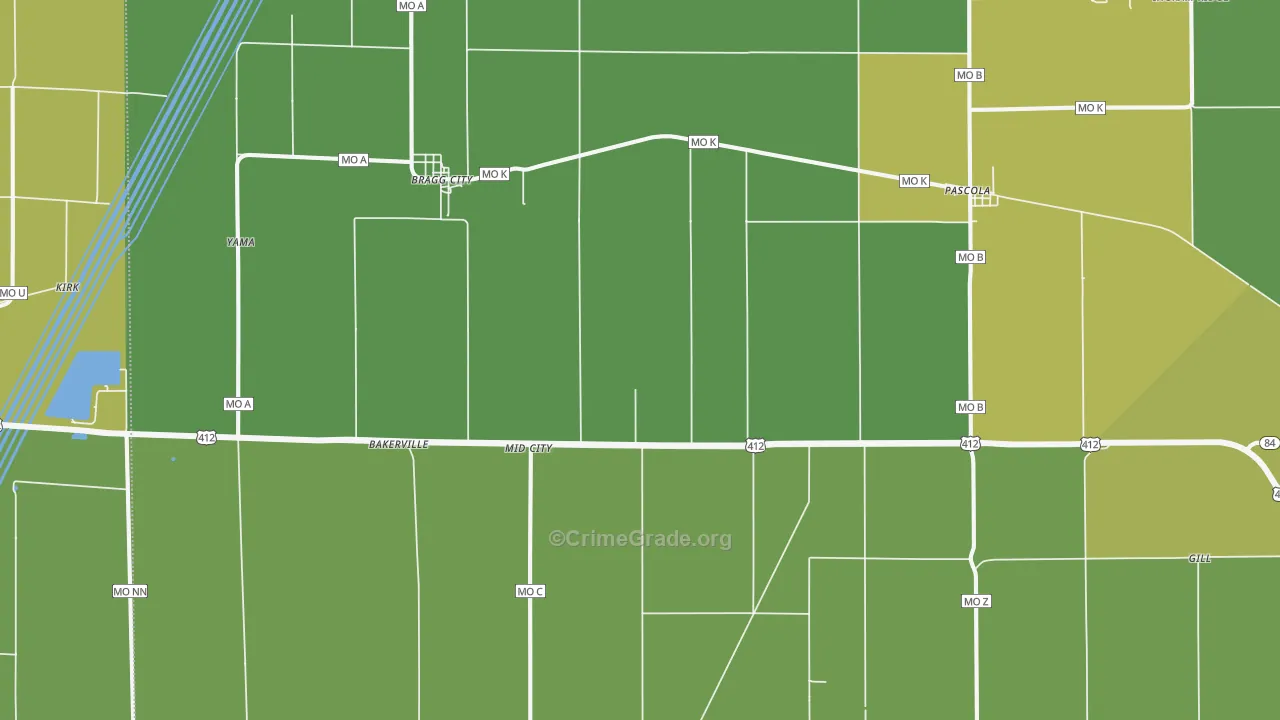 63827, MO Map of Vehicle Theft Rates