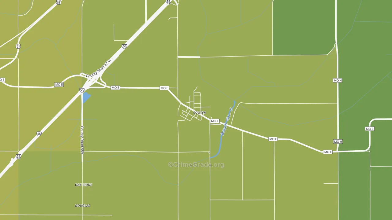 63839, MO Map of Vehicle Theft Rates