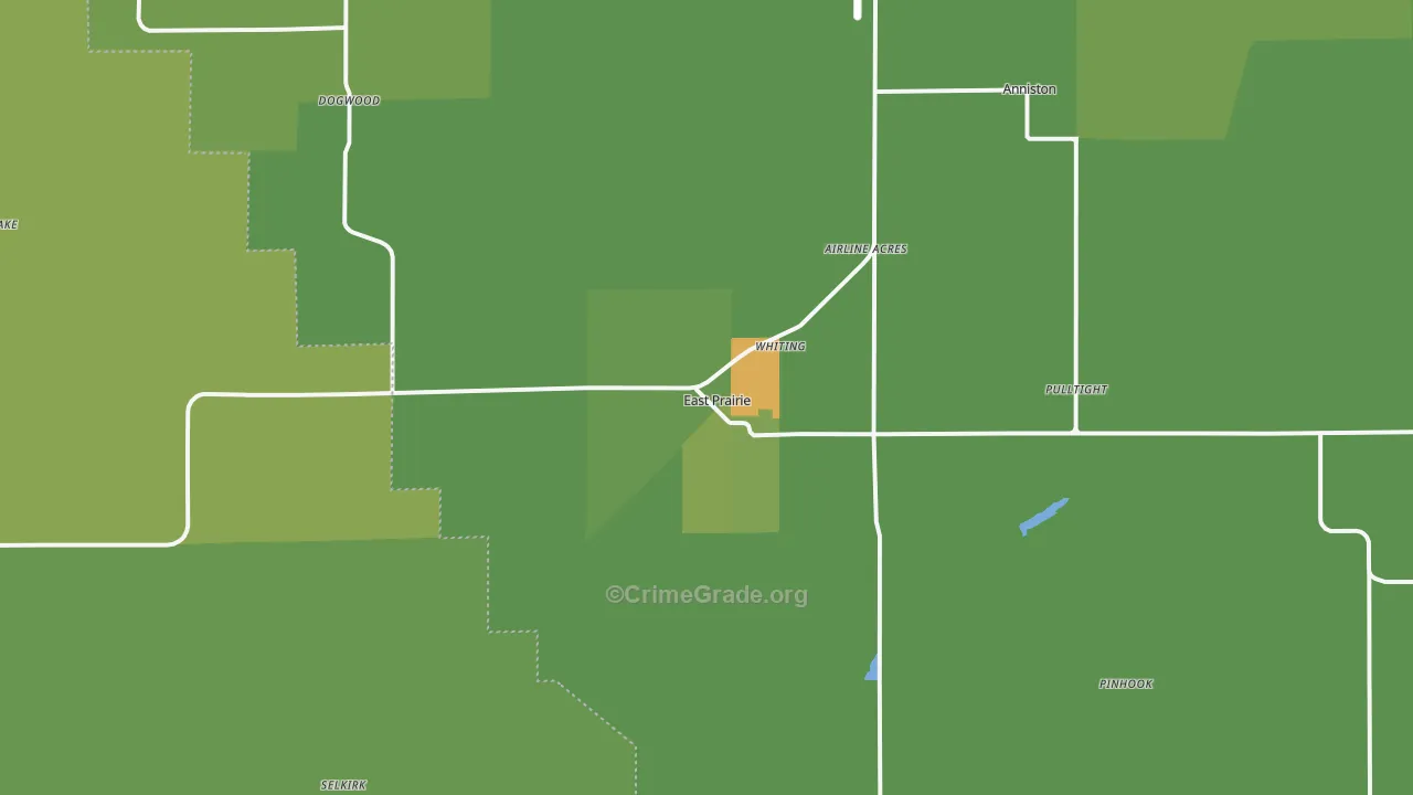 63845, MO Map of Vehicle Theft Rates