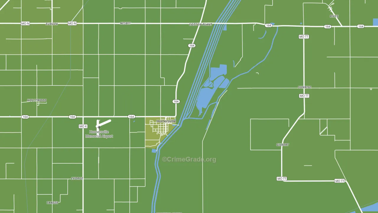 63855, MO Map of Vehicle Theft Rates