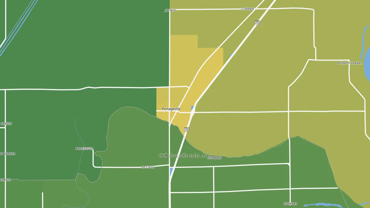 63873, MO Map of Vehicle Theft Rates