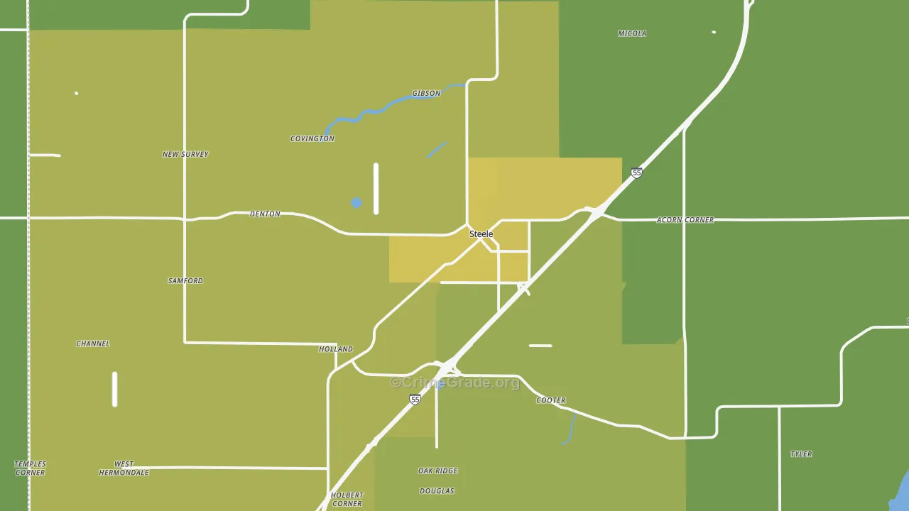 63877, MO Map of Vehicle Theft Rates