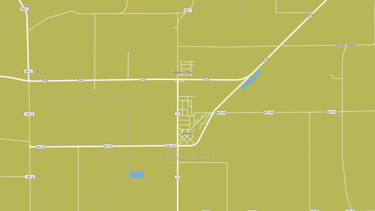 63882, MO Map of Vehicle Theft Rates
