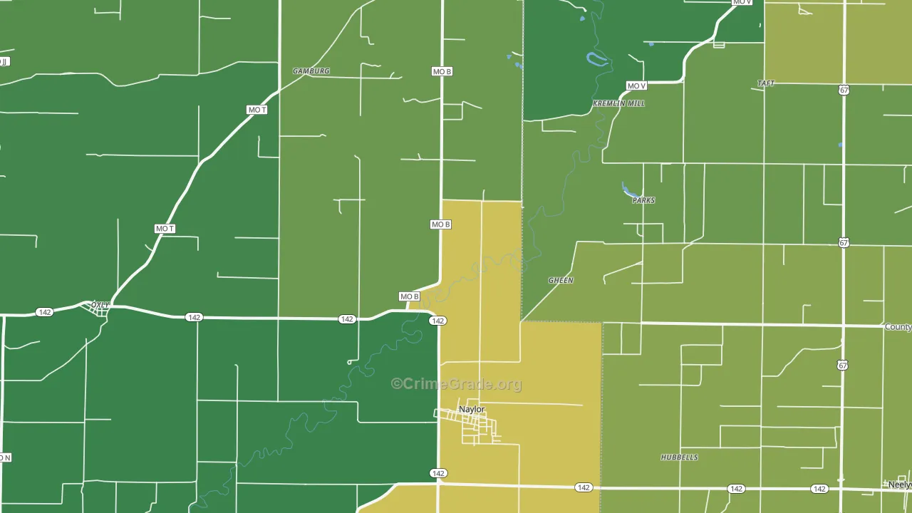 63953, MO Map of Vehicle Theft Rates
