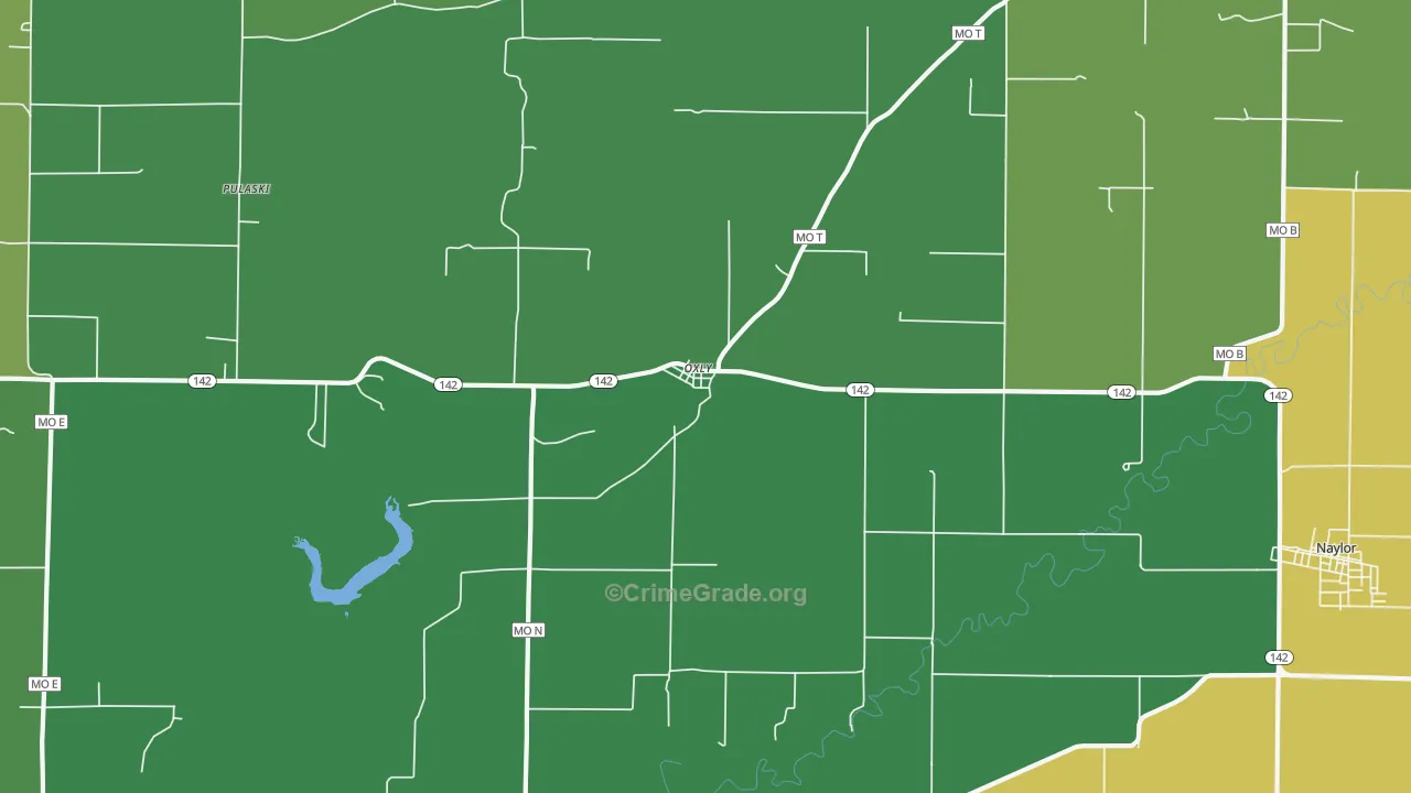 63955, MO Map of Vehicle Theft Rates