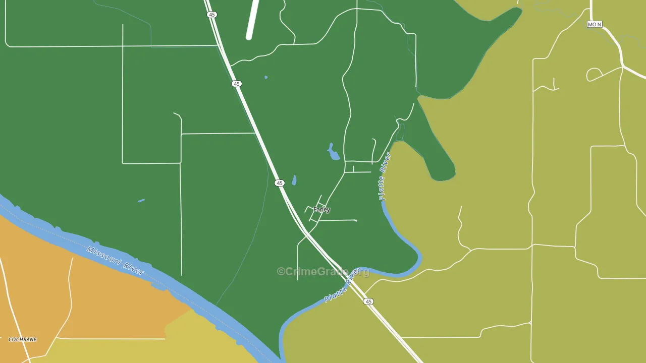 64028, MO Map of Vehicle Theft Rates