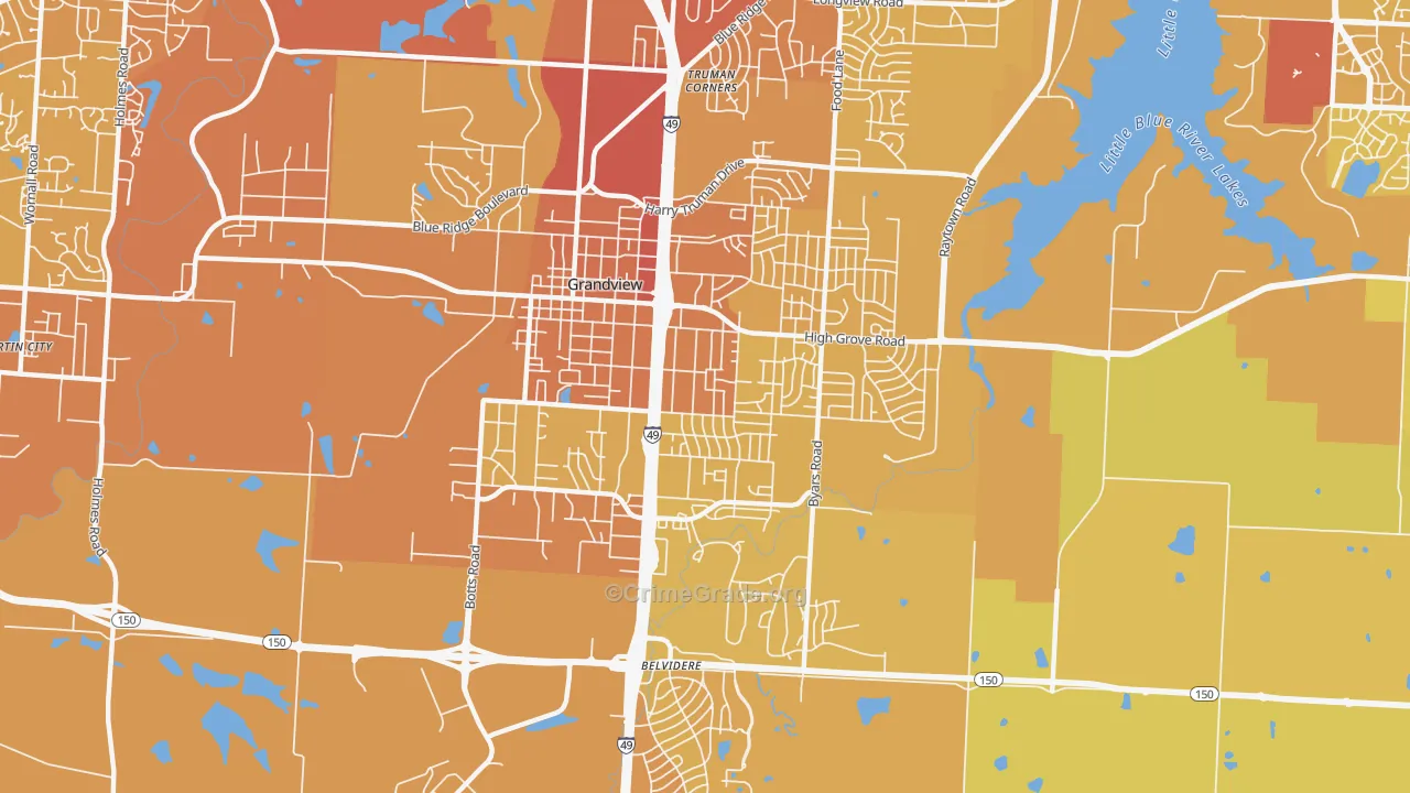 64030, MO Map of Vehicle Theft Rates