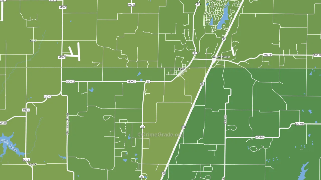 64048, MO Map of Vehicle Theft Rates