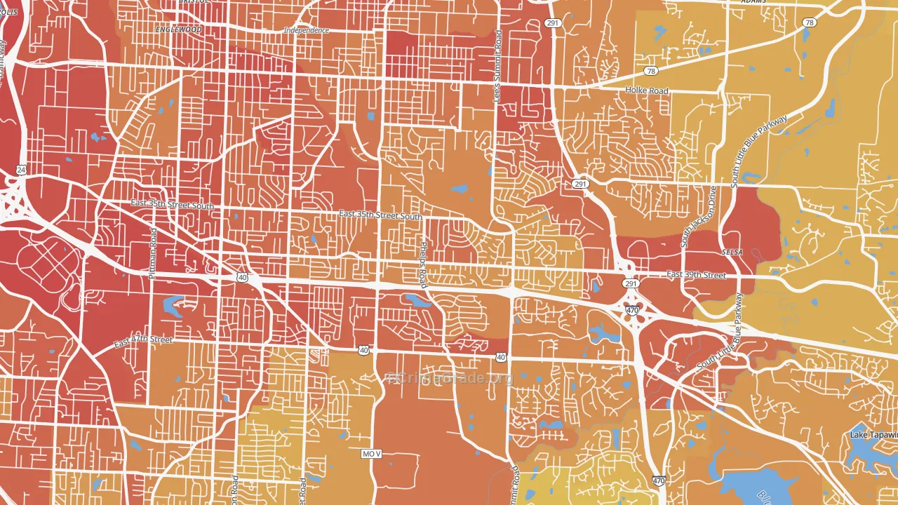 64055, MO Map of Vehicle Theft Rates