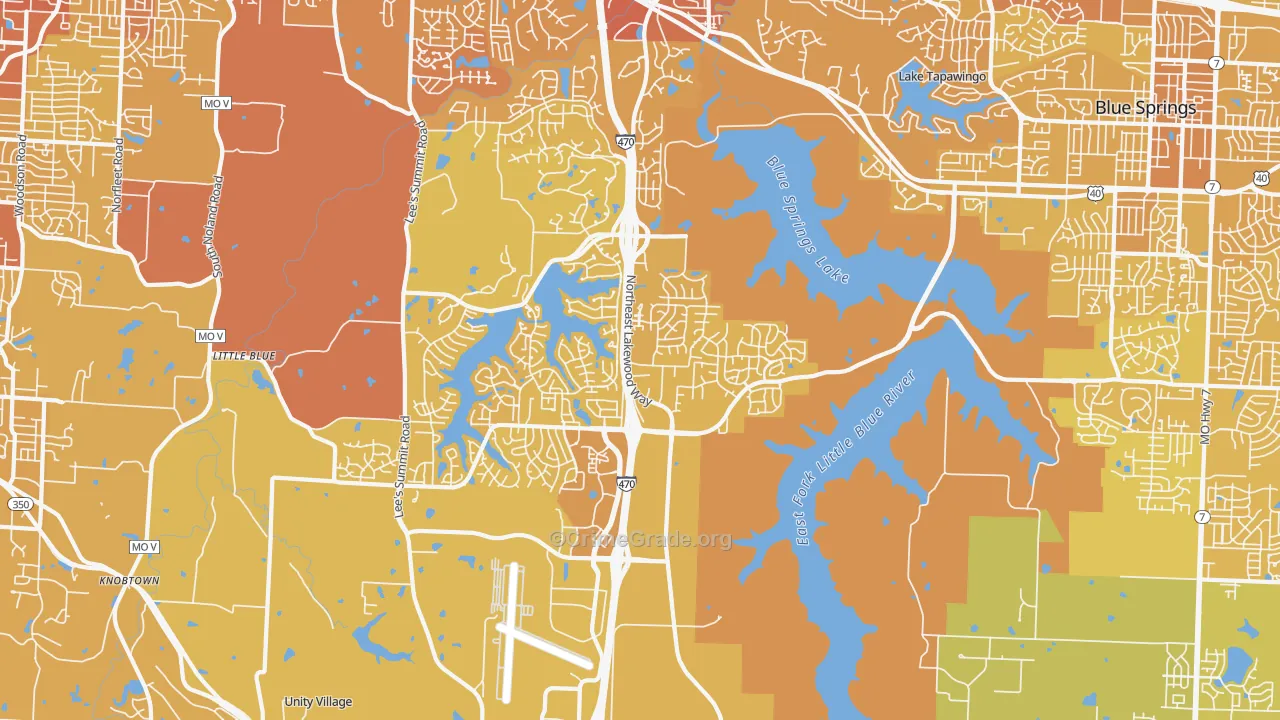 64064, MO Map of Vehicle Theft Rates