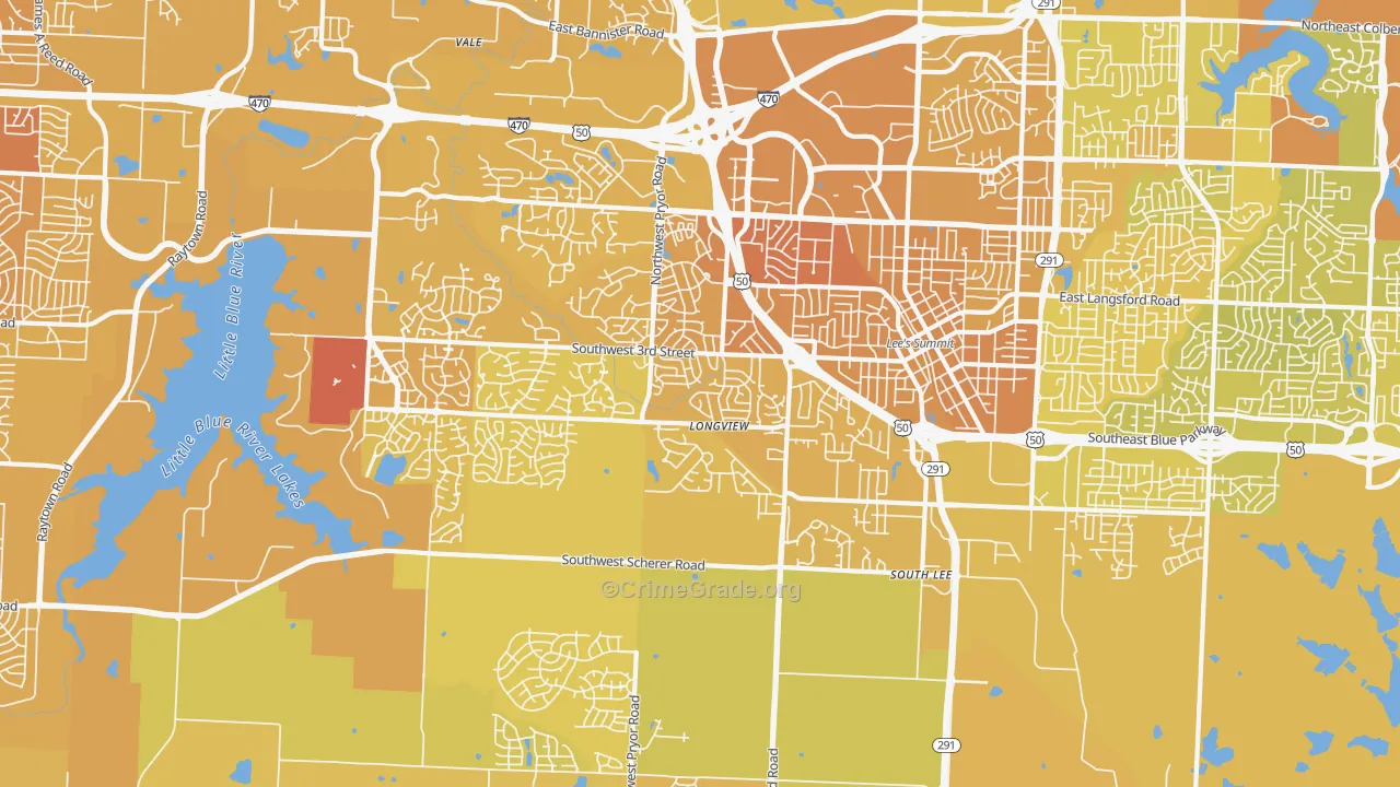 64081, MO Map of Vehicle Theft Rates