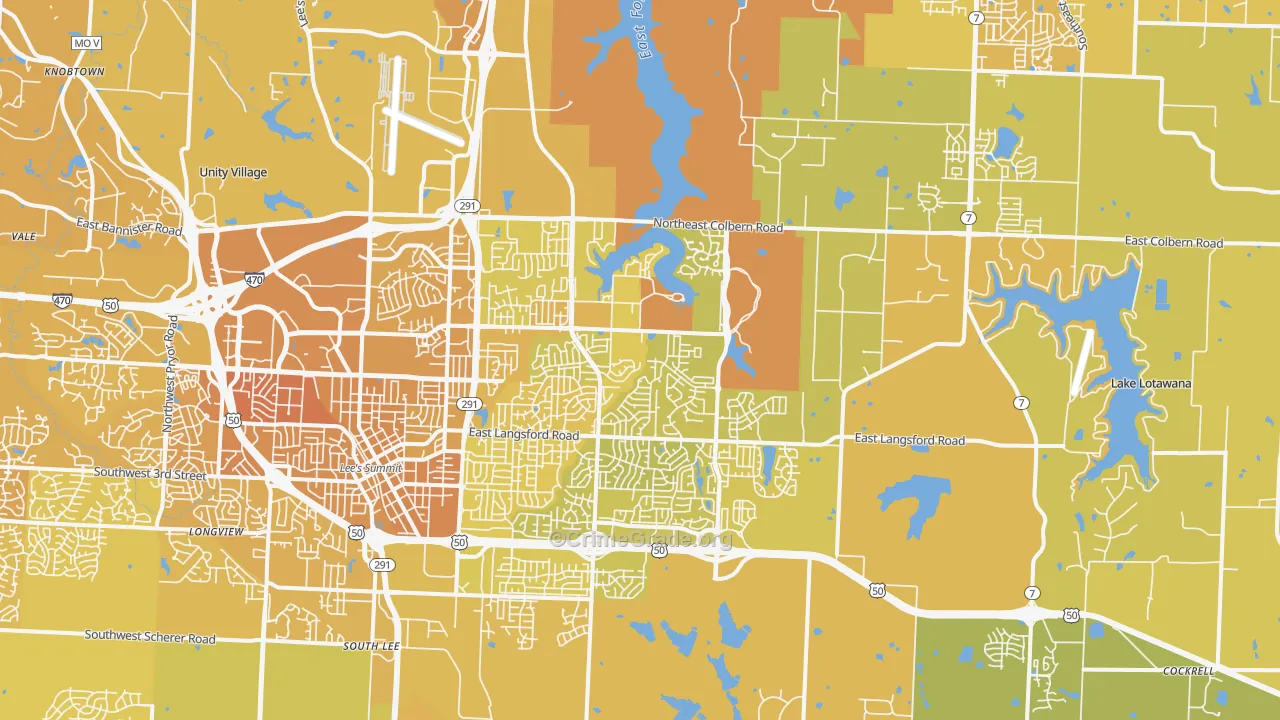 64086, MO Map of Vehicle Theft Rates