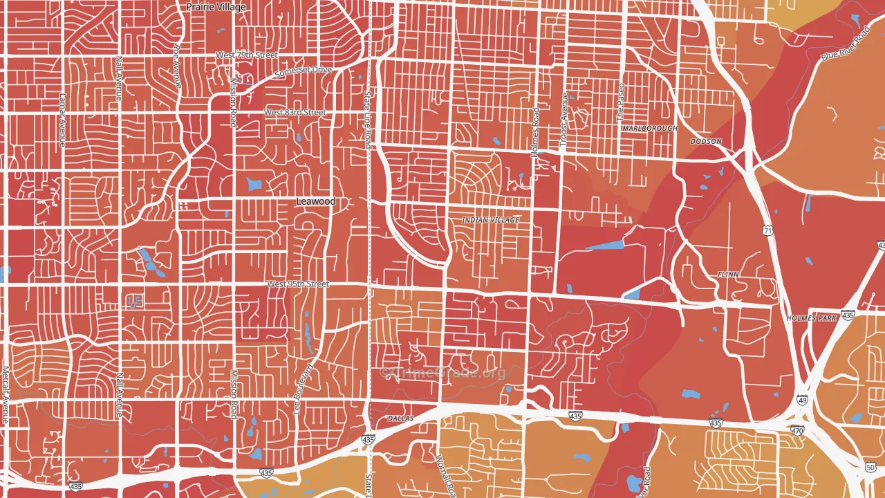 64114, MO Map of Vehicle Theft Rates