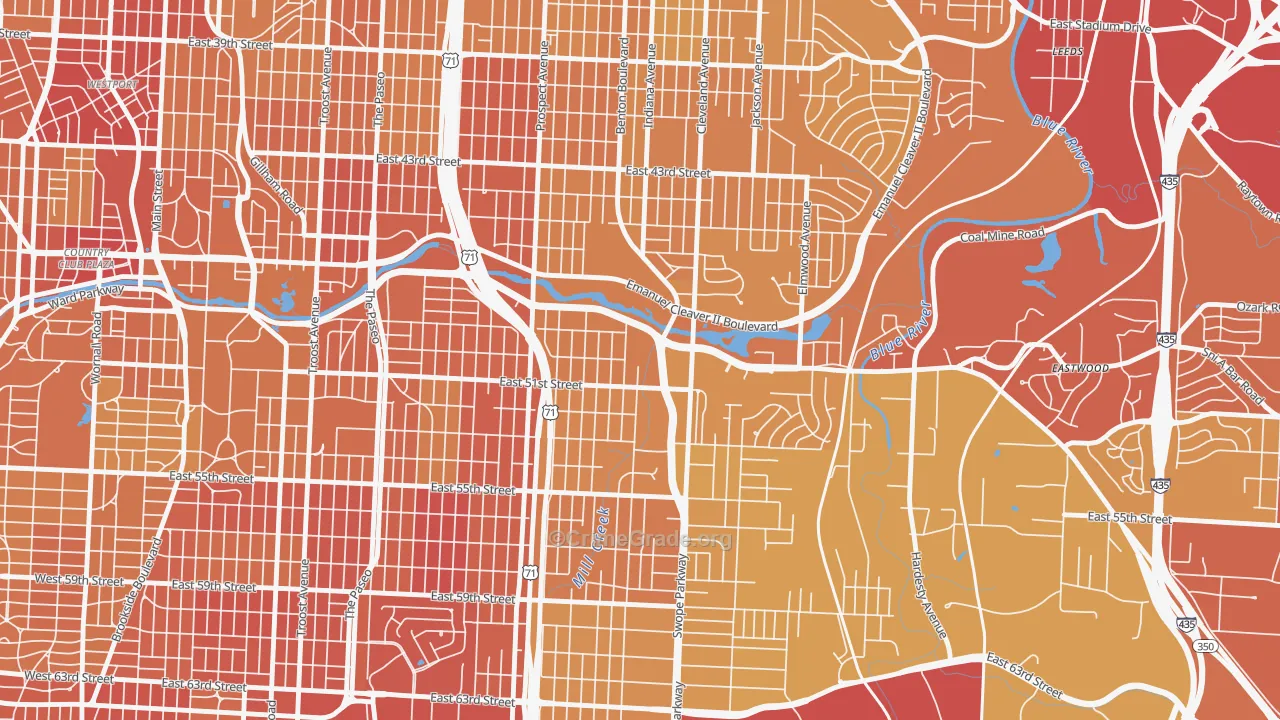 64130, MO Map of Vehicle Theft Rates