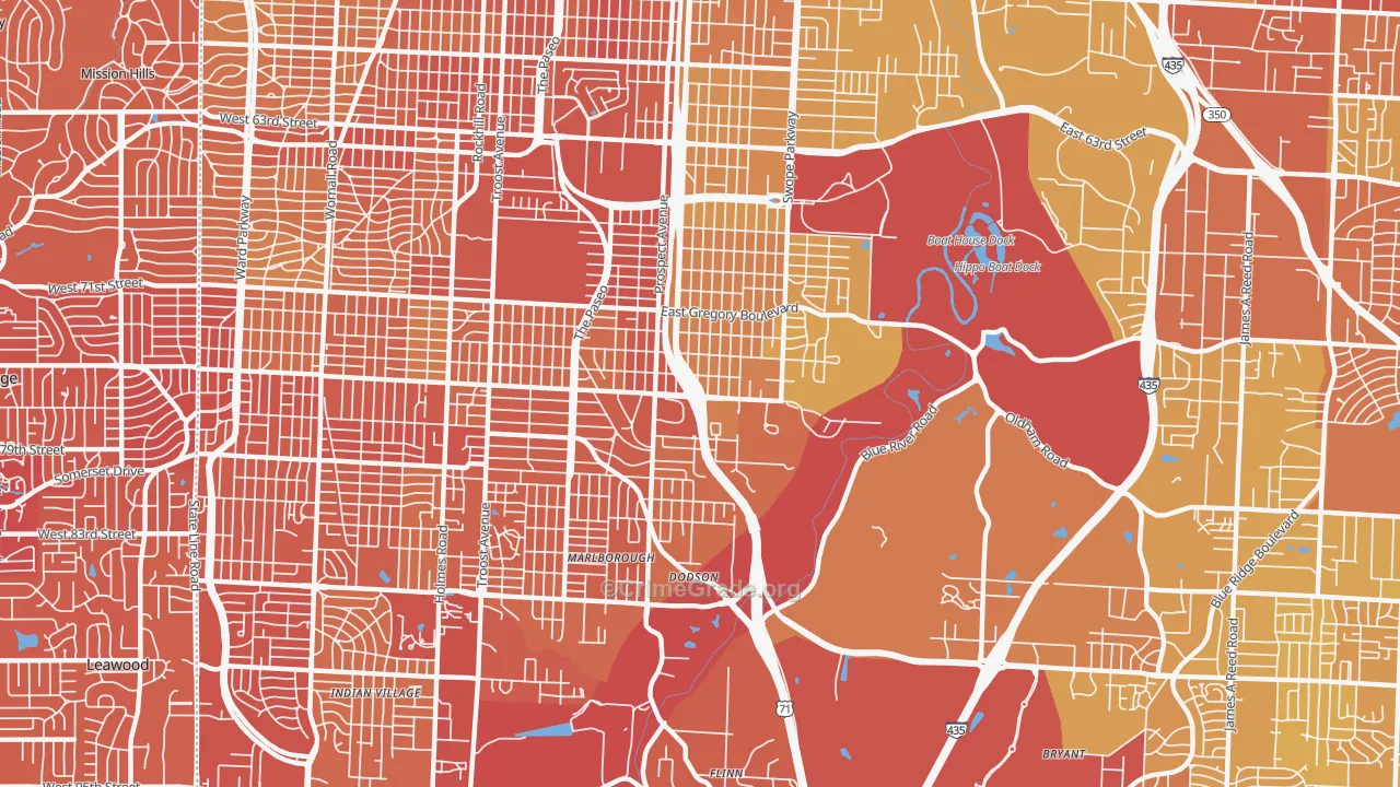 64132, MO Map of Vehicle Theft Rates