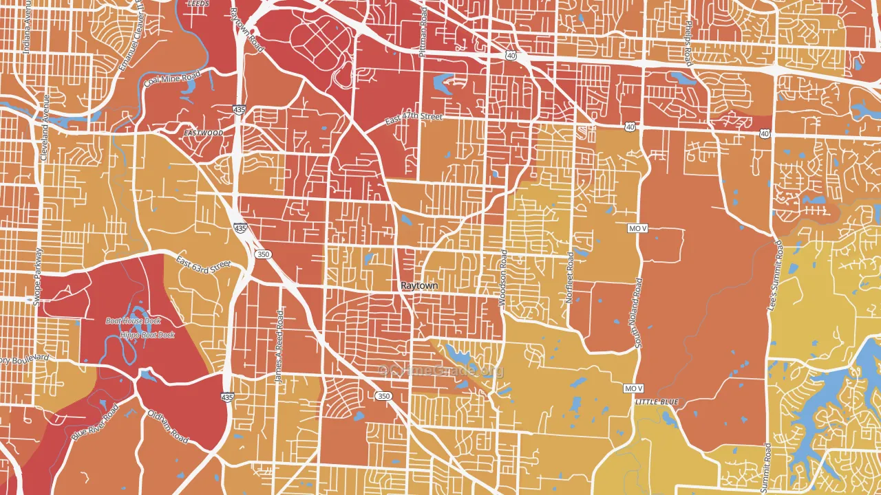 64133, MO Map of Vehicle Theft Rates