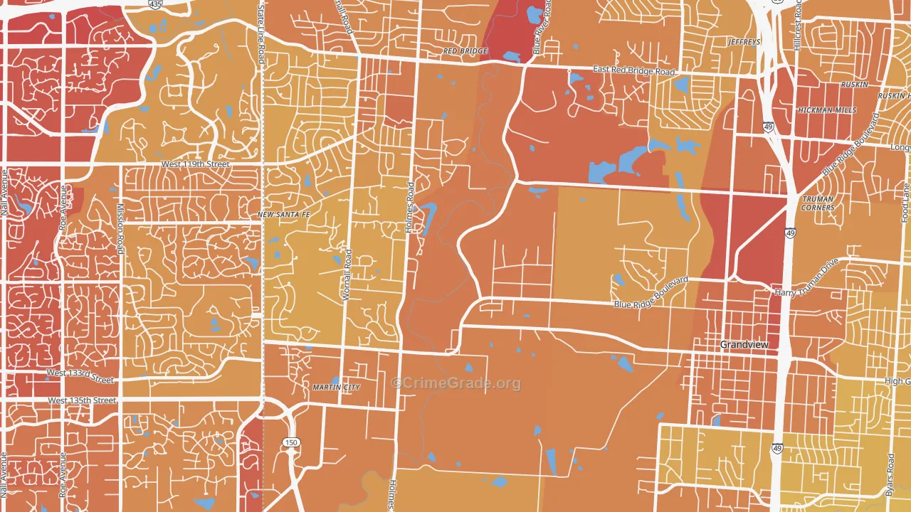 64146, MO Map of Vehicle Theft Rates