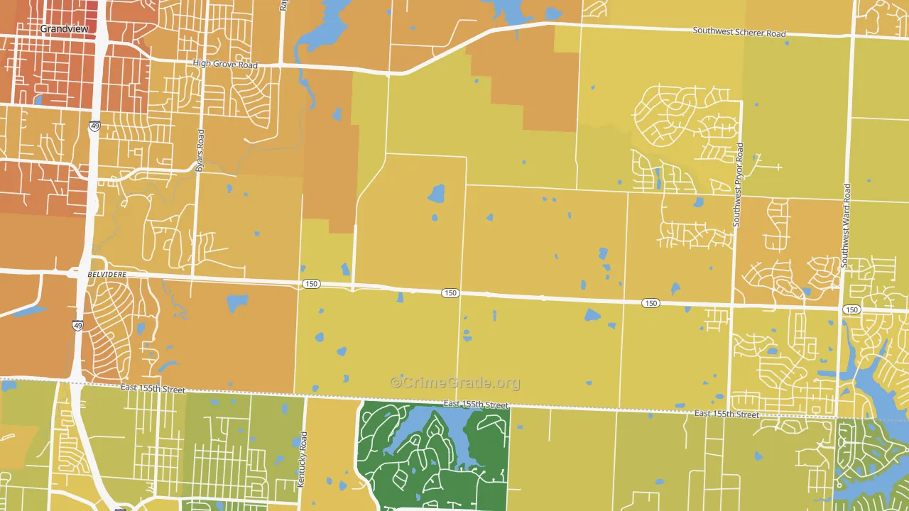 64149, MO Map of Vehicle Theft Rates