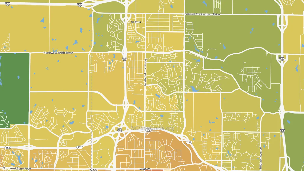 64155, MO Map of Vehicle Theft Rates