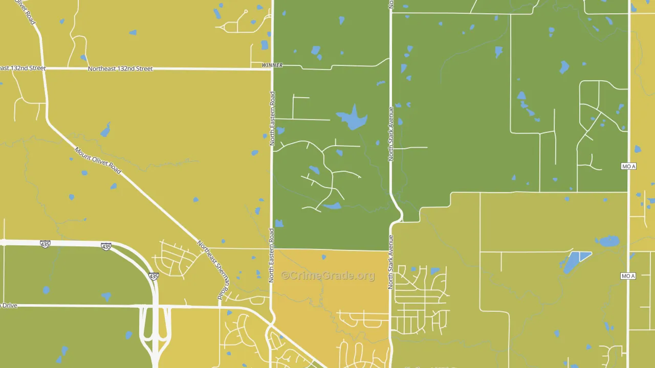 64167, MO Map of Vehicle Theft Rates