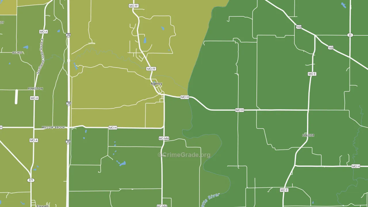 64401, MO Map of Vehicle Theft Rates