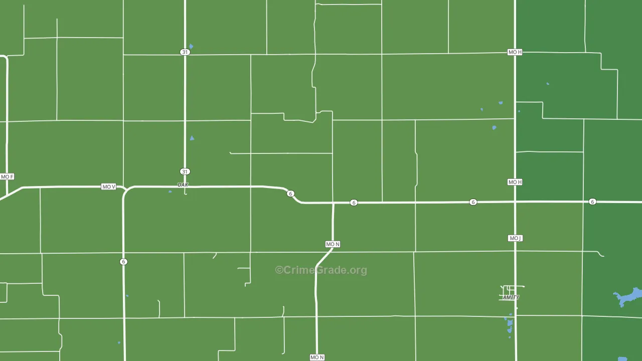 64422, MO Map of Vehicle Theft Rates