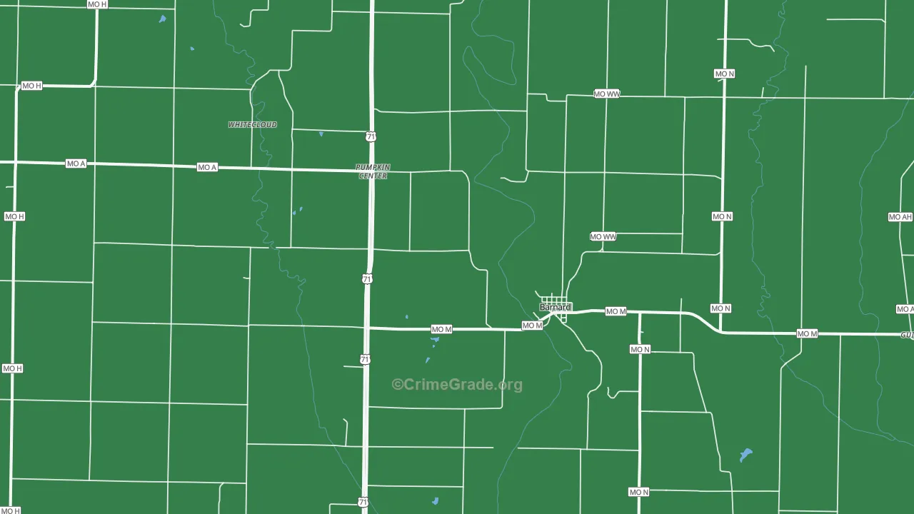 64423, MO Map of Vehicle Theft Rates