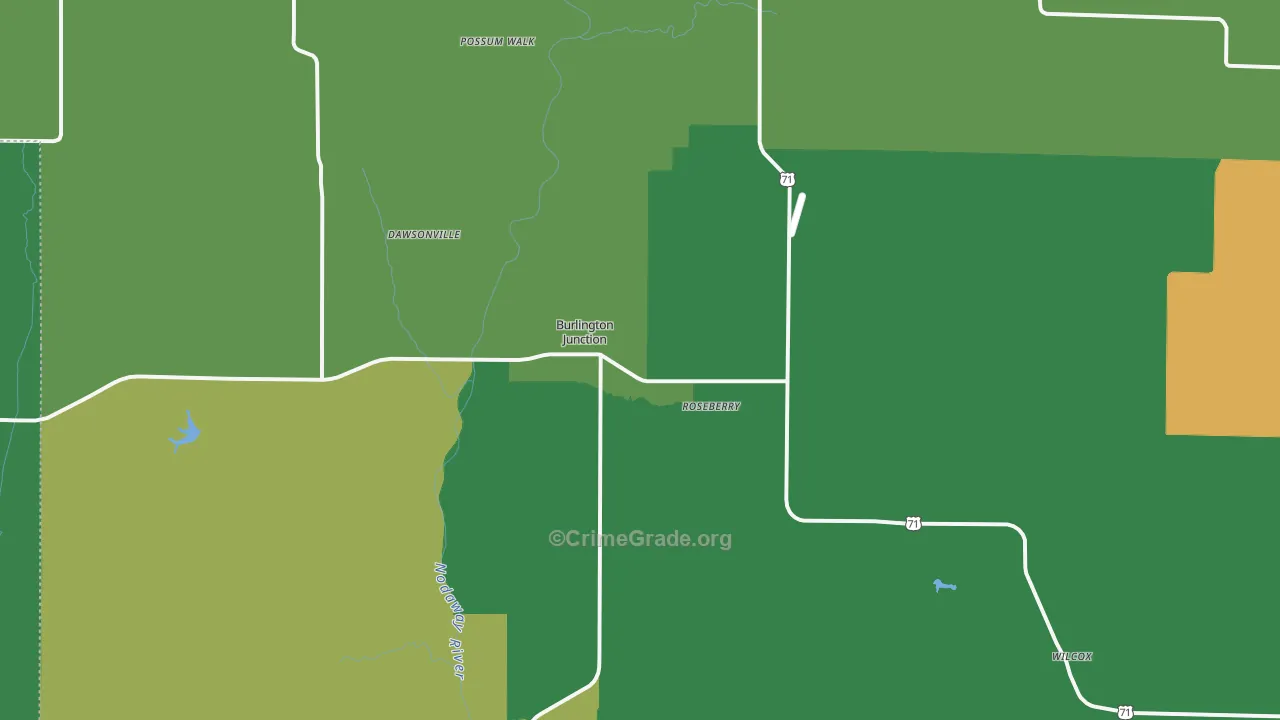 64428, MO Map of Vehicle Theft Rates