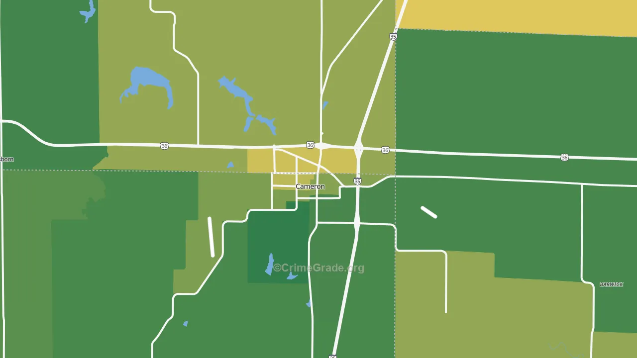 64429, MO Map of Vehicle Theft Rates