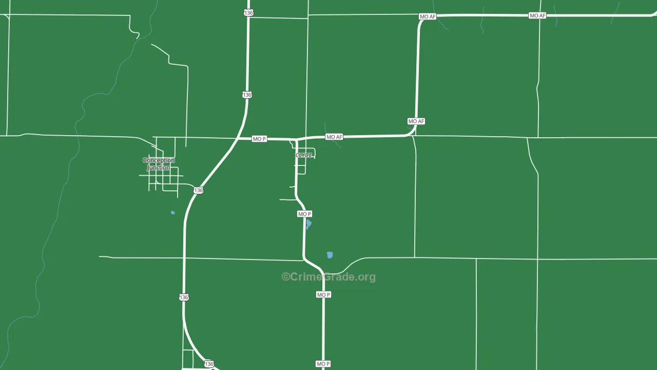 64432, MO Map of Vehicle Theft Rates