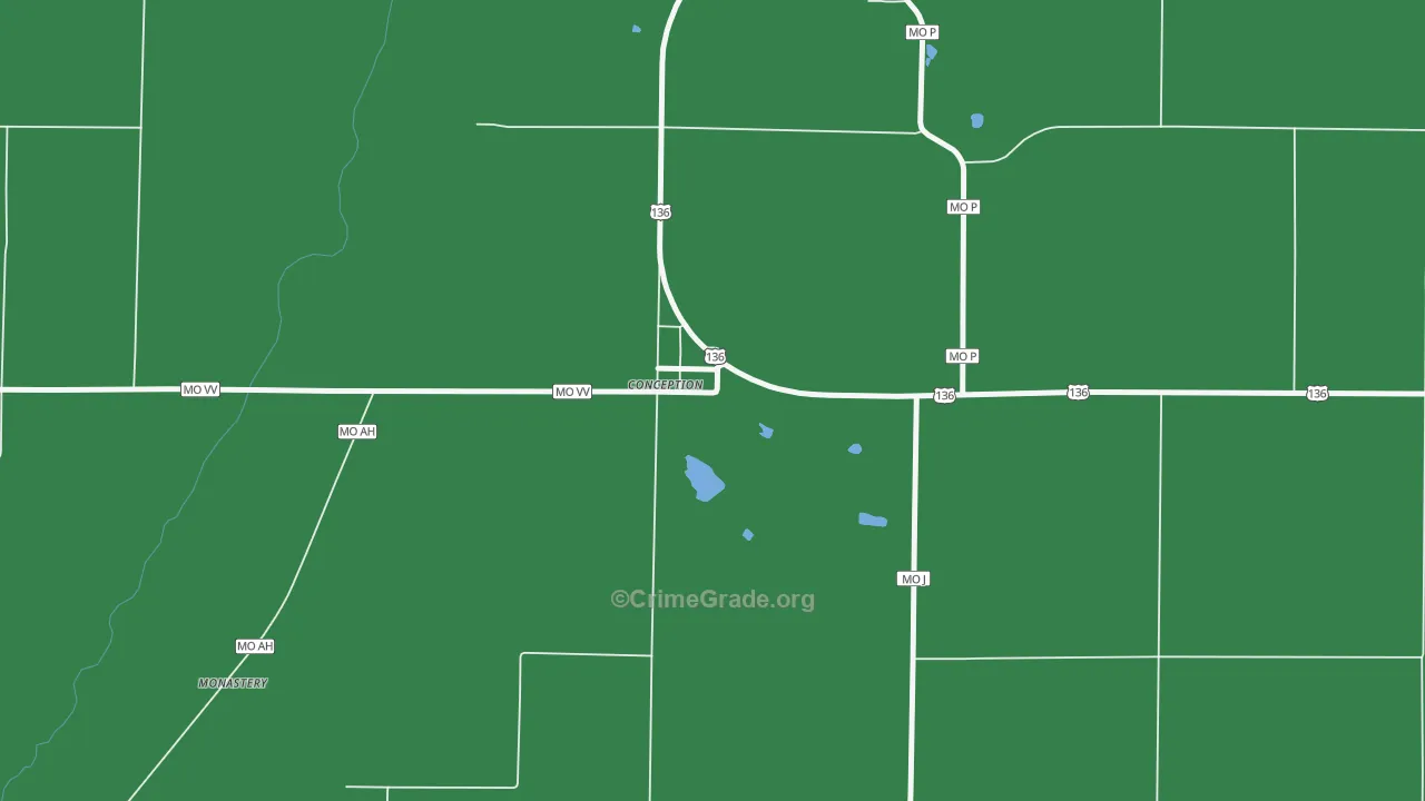 64433, MO Map of Vehicle Theft Rates