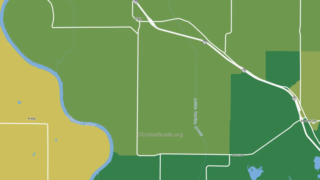 64437, MO Map of Vehicle Theft Rates