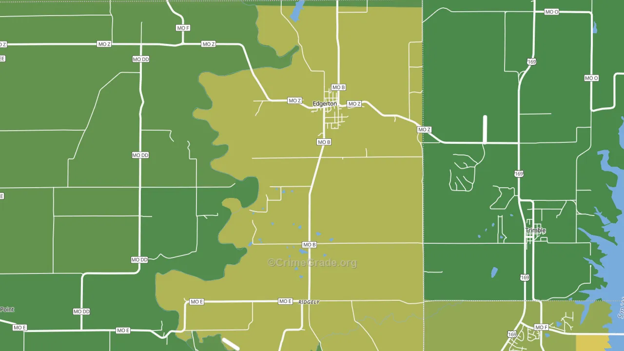 64444, MO Map of Vehicle Theft Rates