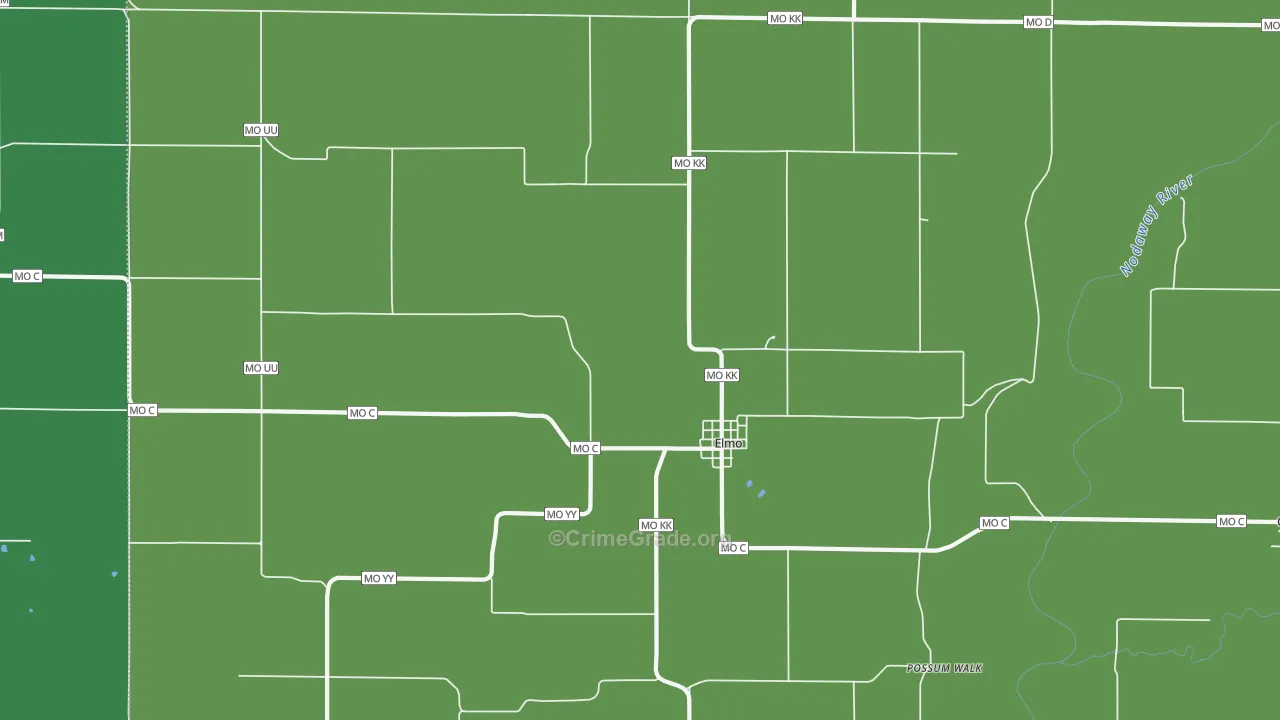 64445, MO Map of Vehicle Theft Rates