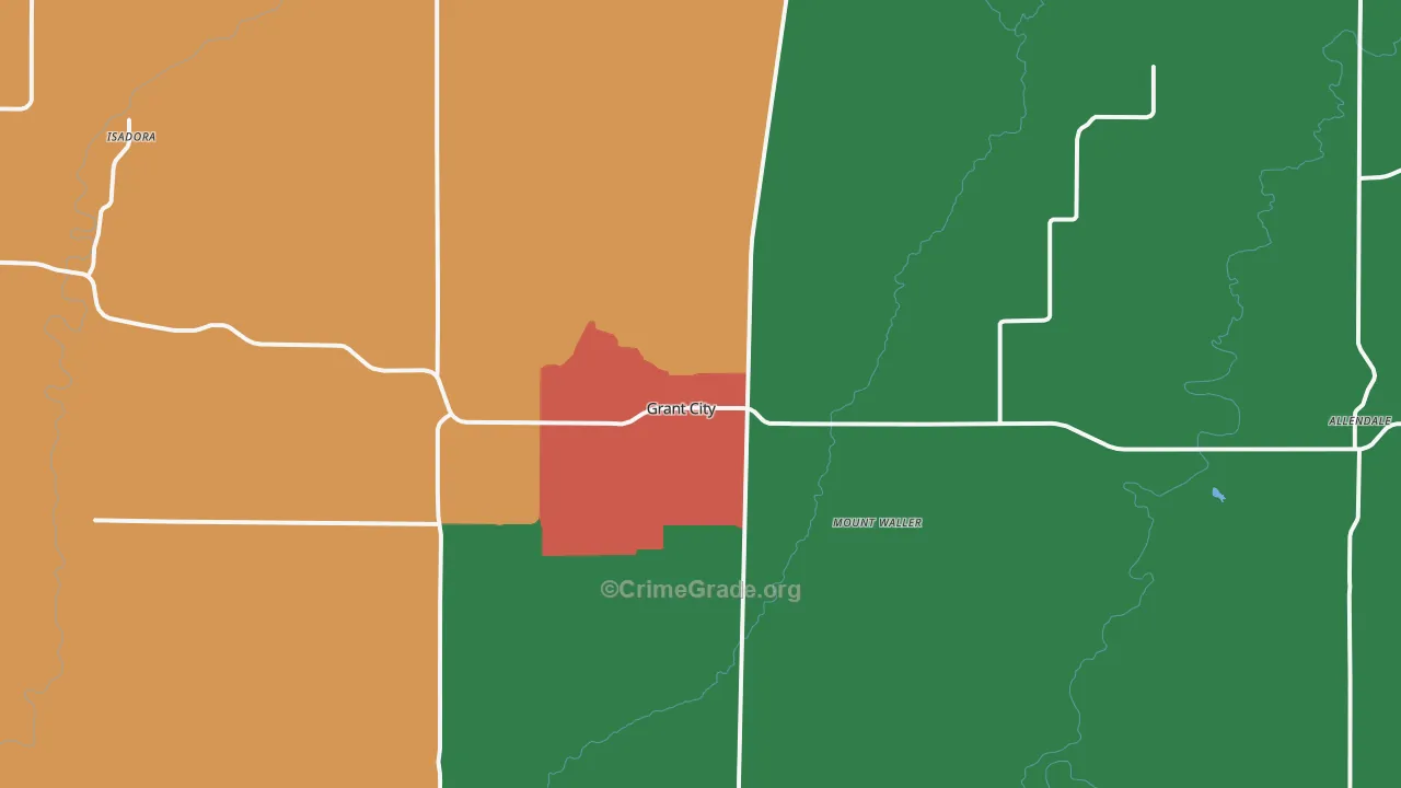 64456, MO Map of Vehicle Theft Rates